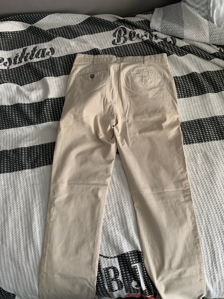 Bej Düz Kesim Pantolon — görsel 3/3