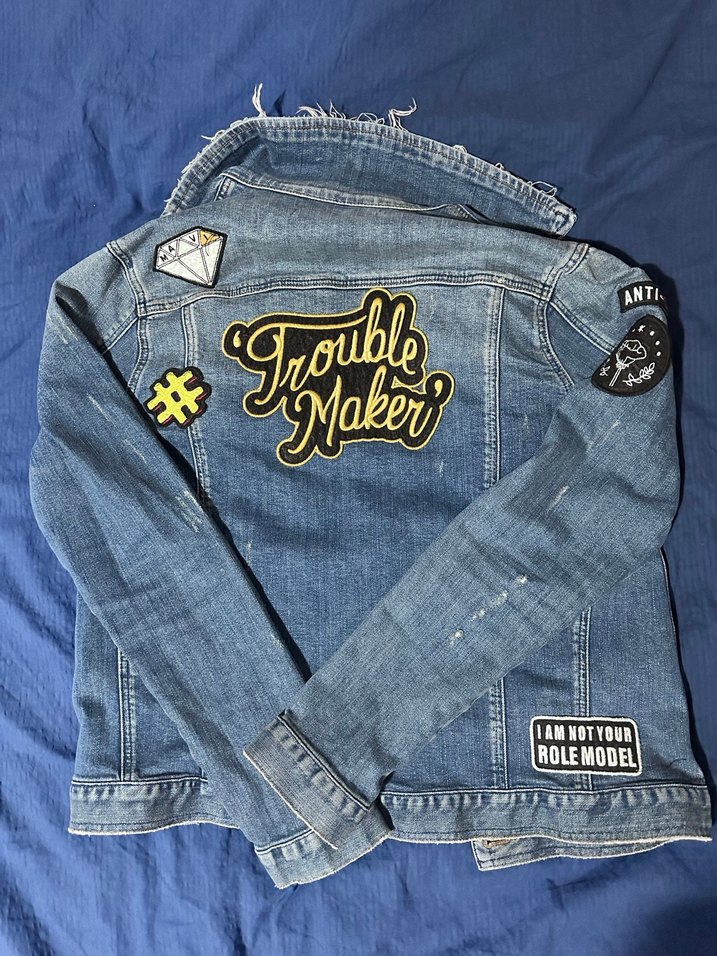 Kadın Mavi Denim Düğmeli Ceket - Görsel 4