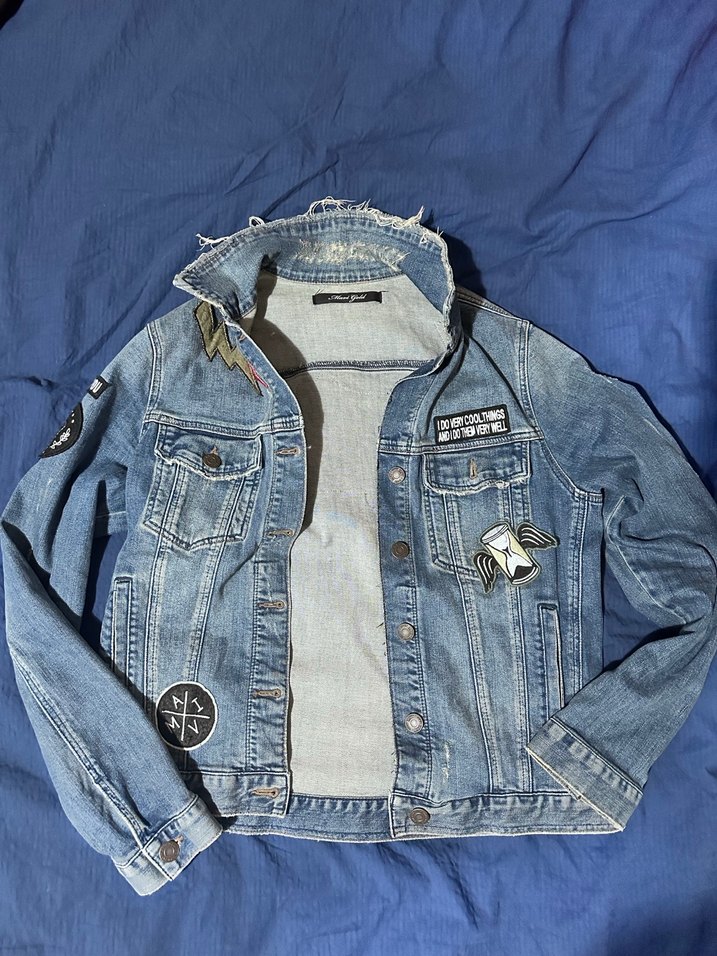 Kadın Mavi Denim Düğmeli Ceket - Görsel 2