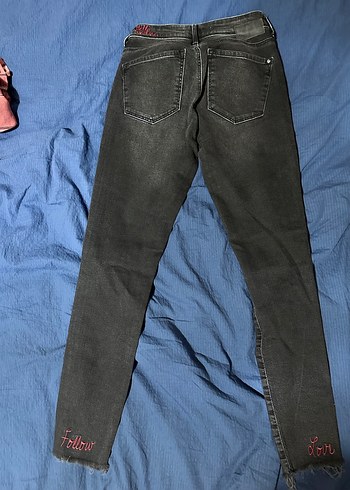 Mavi Marka Siyah Nakışlı Kadın Denim Skinny Jean - Görsel 2