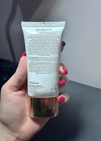 SelinBeauty SPF 50 Geniş Spektrum CC Krem - Görsel 2