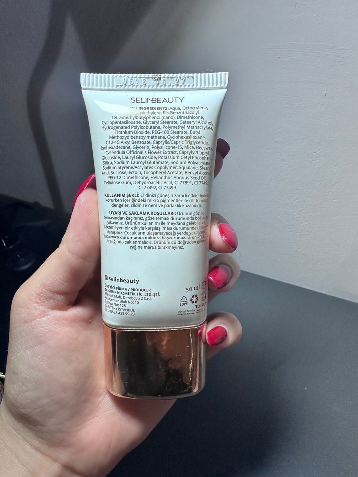 SelinBeauty SPF 50 Geniş Spektrum CC Krem - Görsel 2