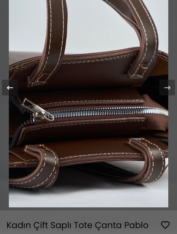 Çift saplı Tote Çanta - Görsel 4