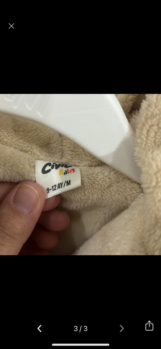 Kahverengi Erkek Çocuk Kürklü Mont - Görsel 3