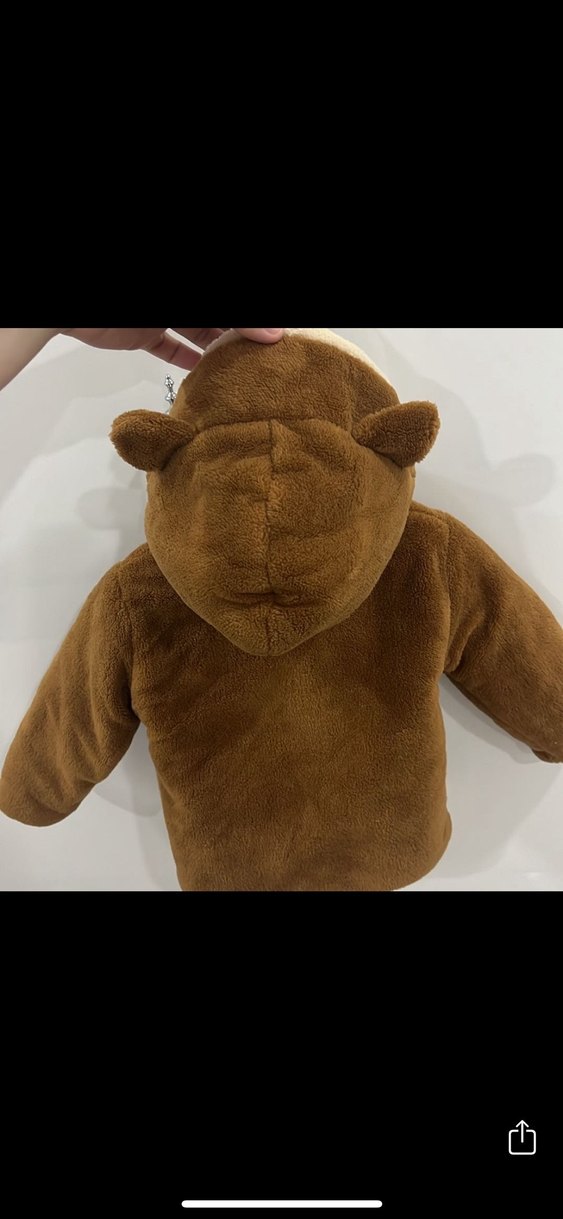 Kahverengi Erkek Çocuk Kürklü Mont - Görsel 2