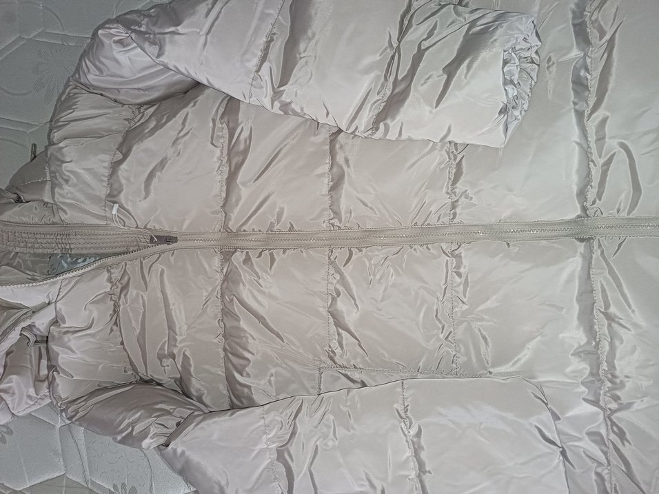 XSIDE Beyaz Kapüşonlu Kadın Kışlık Mont - Görsel 5