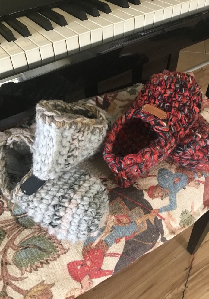 Erkek Örgü Bohem Gri Ev Botu - Görsel 2