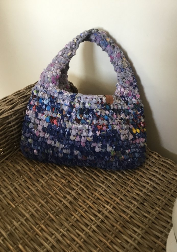 Bohem Çok Renkli Örgü Kadın Çanta - Görsel 2