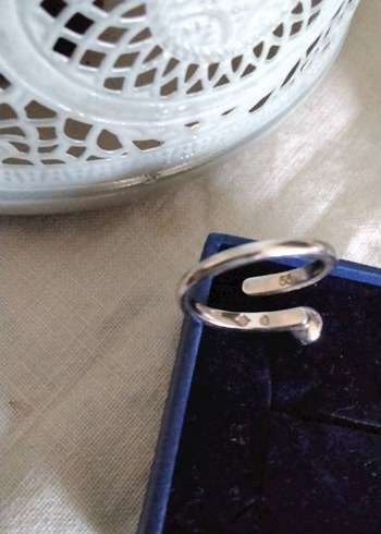 Swarovski Mavi Minimalist Kadın Yüzük - Görsel 3