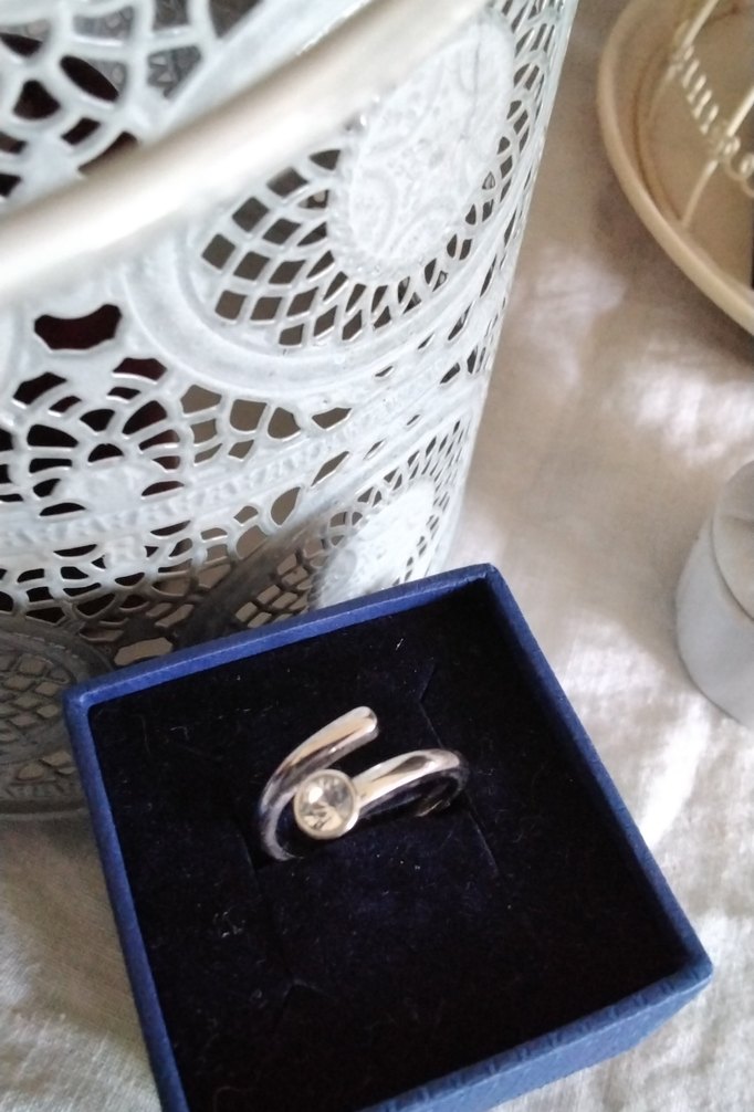 Swarovski Mavi Minimalist Kadın Yüzük - Görsel 5