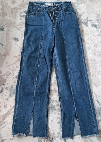 Diğer Mavi Yuksek Bel Denim Jean