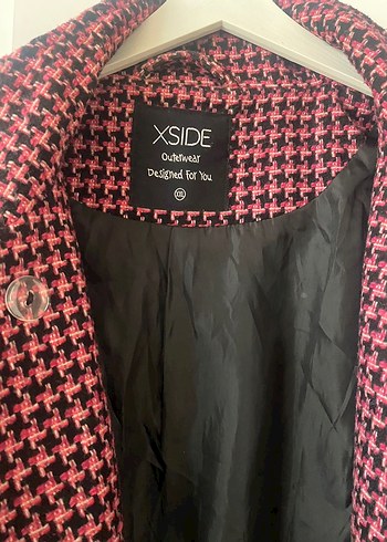 Düğmeli Midi Pembe Kadın Kaban - Görsel 3