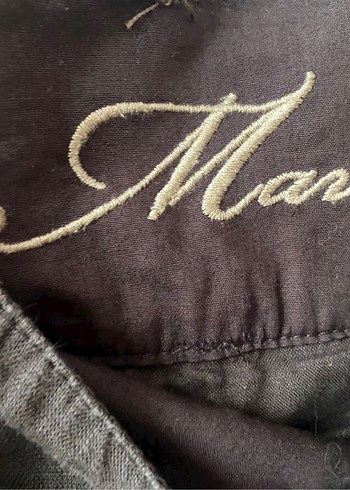 Drapeli Kahverengi Midi Keten Hamile Eteği - Görsel 2