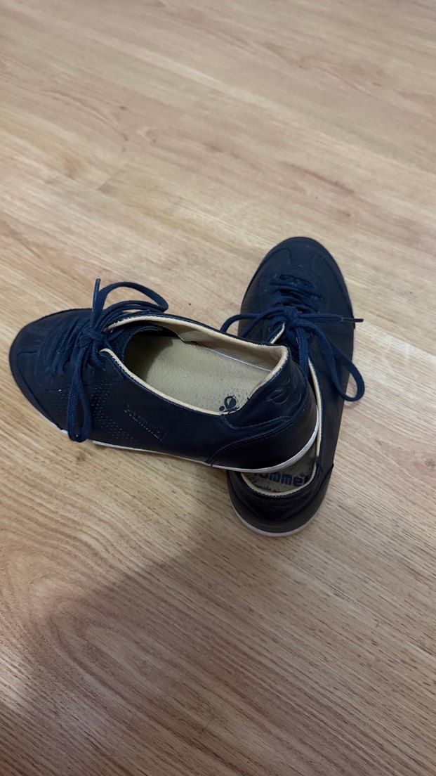 Siyah Dolgu Topuklu Bağcıklı Kadın Spor Ayakkabı - Görsel 3