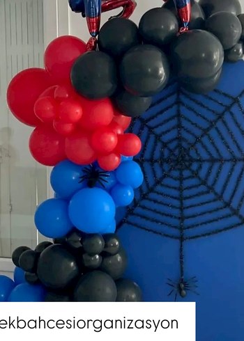 Örümcek Adam Temalı Parti Dekorasyonu - Görsel 2