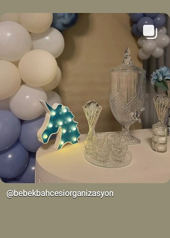 Mavi Bebek Partisi Süslemeleri - Görsel 4