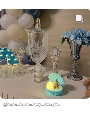 Mavi Bebek Partisi Süslemeleri - Görsel 5