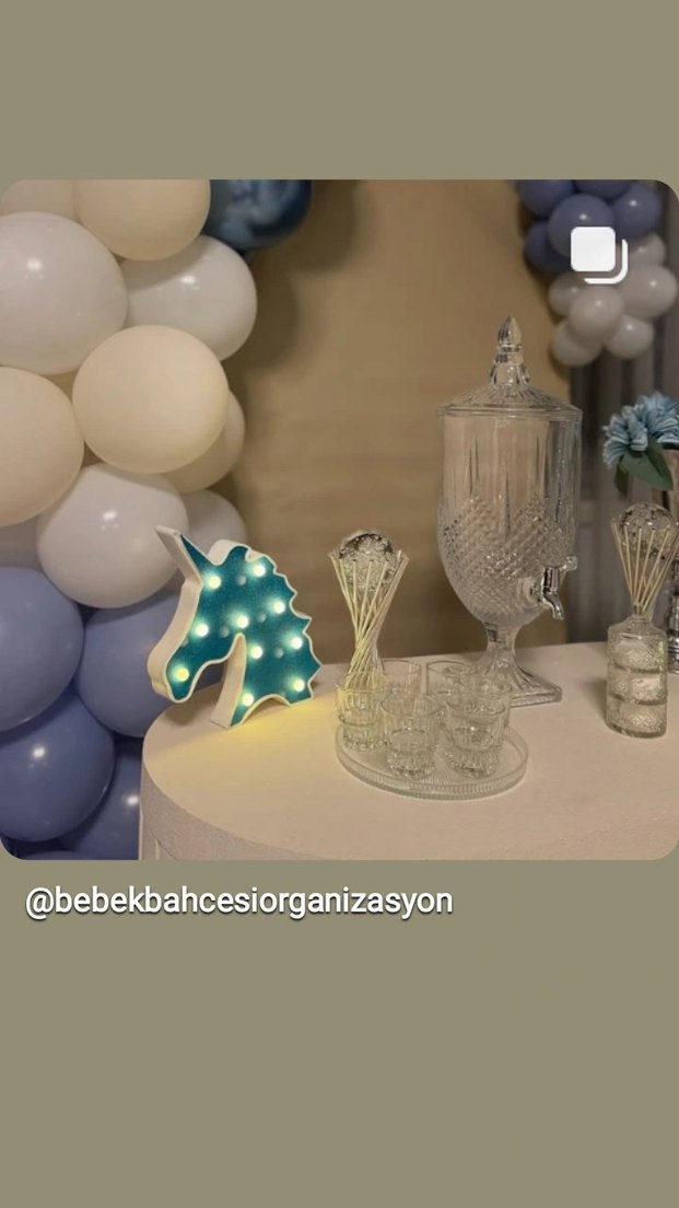 Mavi Bebek Partisi Süslemeleri - Görsel 4