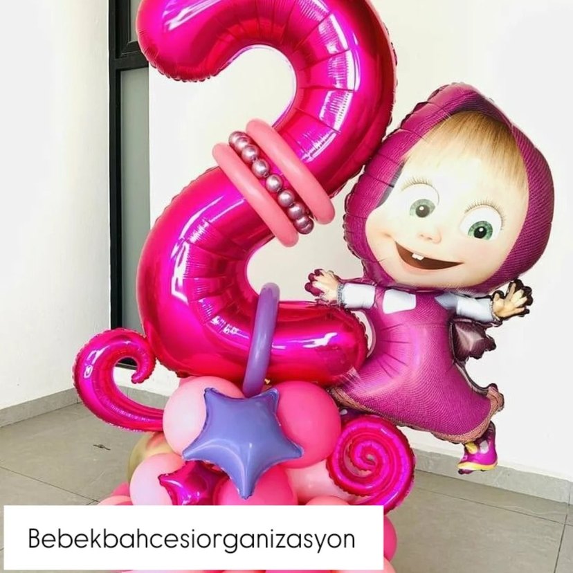 Pastel Pembe Oyuncak Bebek ve Parti Dekoru - Görsel 4