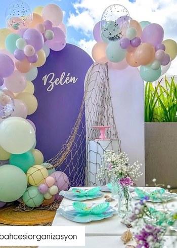 Pastel Mor Temalı Parti Malzemeleri - Görsel 4