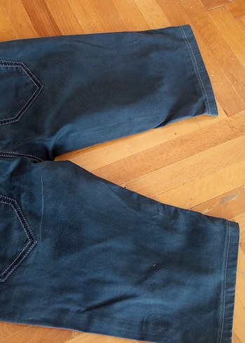 s Beden lacivert Renk Kadın Lacivert Mini Denim Şort