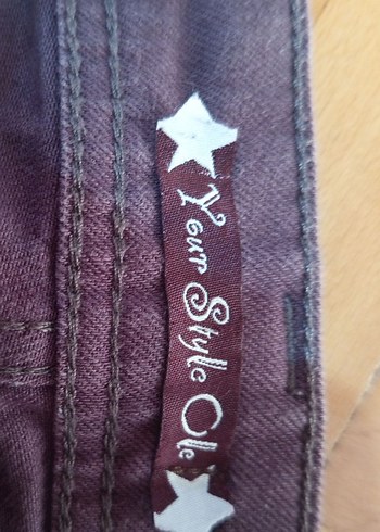 Koton Kahverengi Normal Boy Kadın Kot Pantolon
