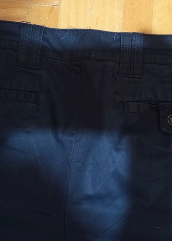 Kadın Lacivert  Denim Bermuda kapri - Görsel 5