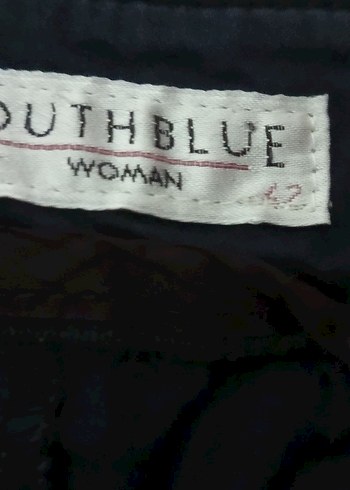 Kadın Lacivert  Denim Bermuda kapri - Görsel 4