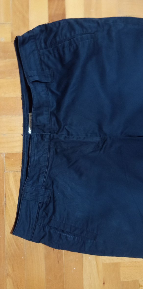 Kadın Lacivert  Denim Bermuda kapri - Görsel 3