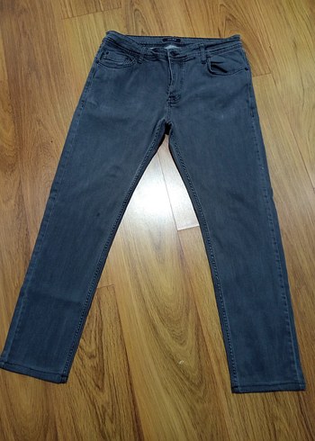 Erkek Gri Denim Regular Fit Jean Pantolon - Görsel 10