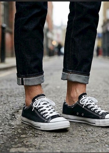 Converse Siyah Beyaz Bagcikli Casual Sneaker