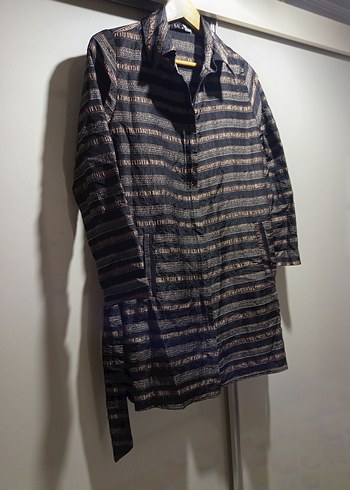 Düğmeli Uzun Kollu  ceket, gömlek - Görsel 4