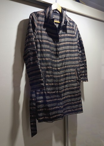 Düğmeli Uzun Kollu  ceket, gömlek - Görsel 5