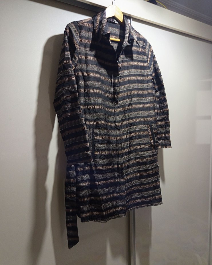 Düğmeli Uzun Kollu  ceket, gömlek - Görsel 5