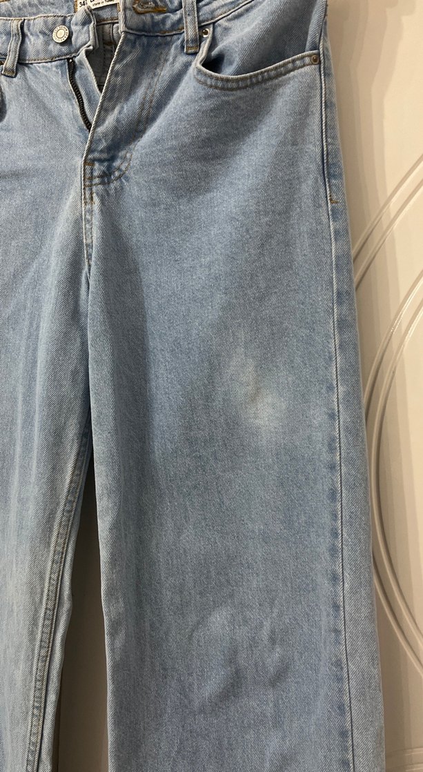 Kadın Mavi Normal Boy Denim Jean - Görsel 3