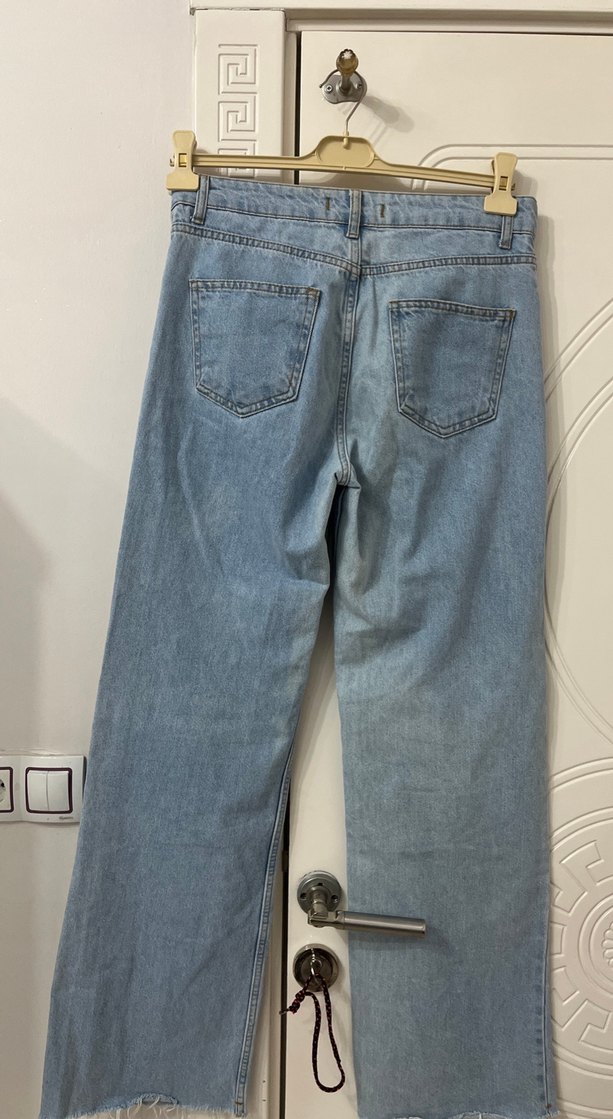 Kadın Mavi Normal Boy Denim Jean - Görsel 5