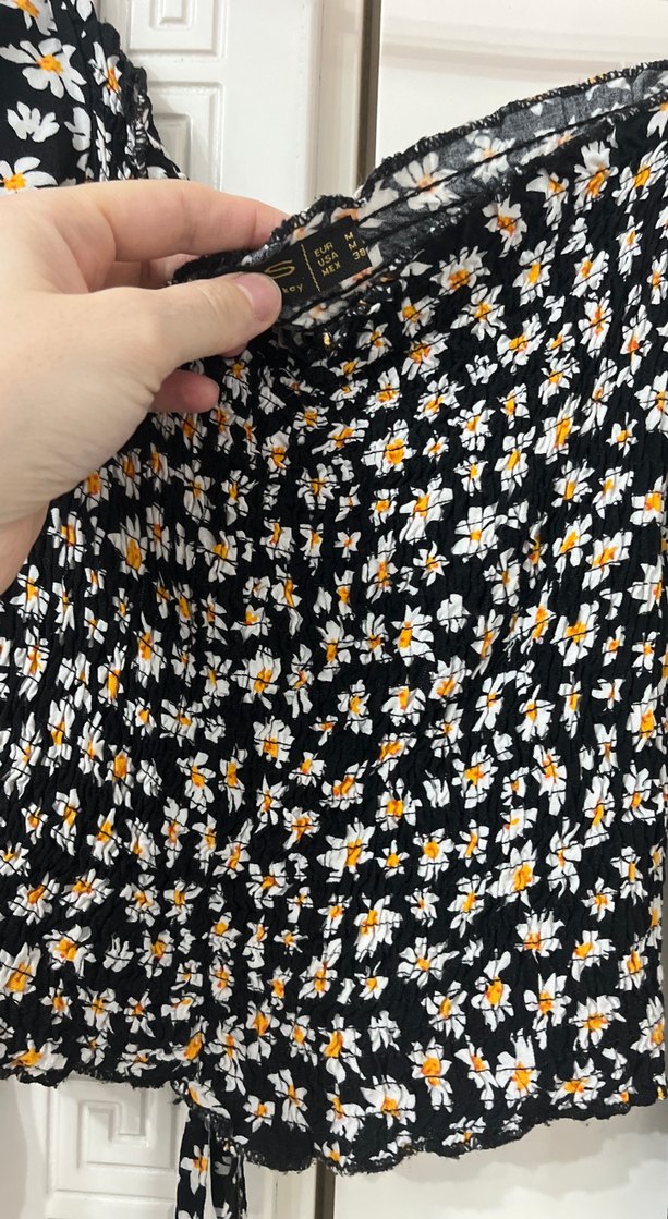 Çiçek Desenli Uzun Kollu Kadın Bluz - Görsel 2