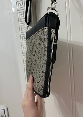 Siyah Kemerli Erkek Omuz Çantası - Görsel 4