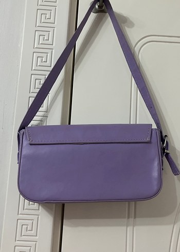 Pastel Mor Deri Kadın Çanta - Görsel 2
