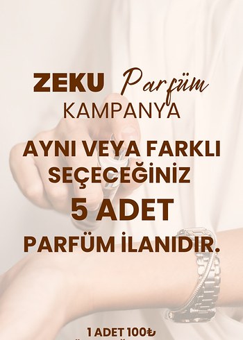 Kadın Parfüm Kampanyası 5 Adet