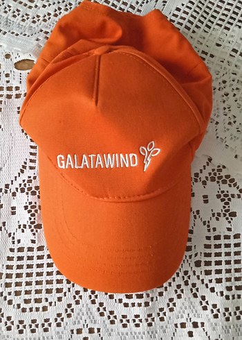 Turuncu GALATAWIND Nakışlı Erkek Şapka