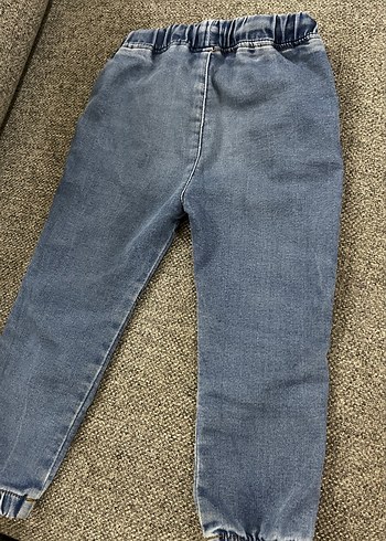 Erkek Çocuk Mavi Bol Kesim Denim Pantolon - Görsel 4