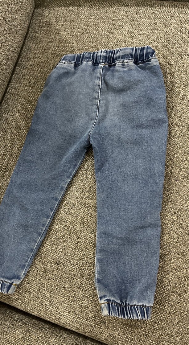 Erkek Çocuk Mavi Bol Kesim Denim Pantolon - Görsel 4