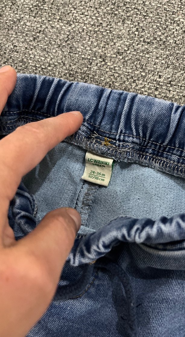 Erkek Çocuk Mavi Bol Kesim Denim Pantolon - Görsel 3
