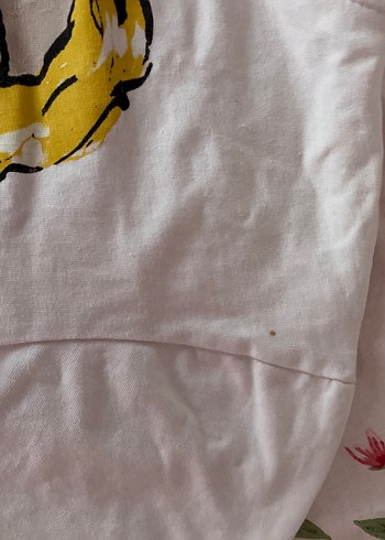 Desenli beyaz tişört - Görsel 3