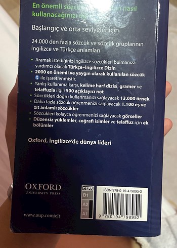 Oxford Essential Dictionary Türkçe-İngilizce - Görsel 3
