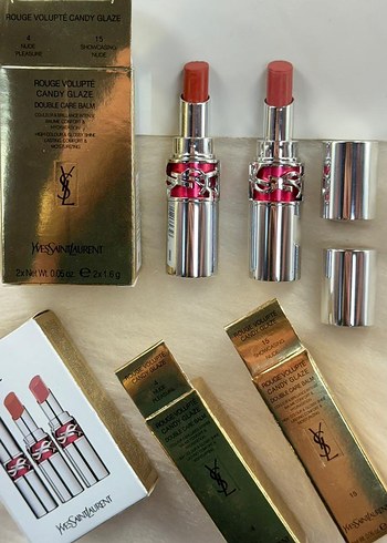 Yves Saint Laurent Altın Parlak Ruj 2 Li mini ruj seti