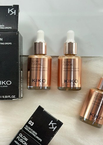 KIKO Glow Fusion Aydınlatıcı Damla 03 Beige