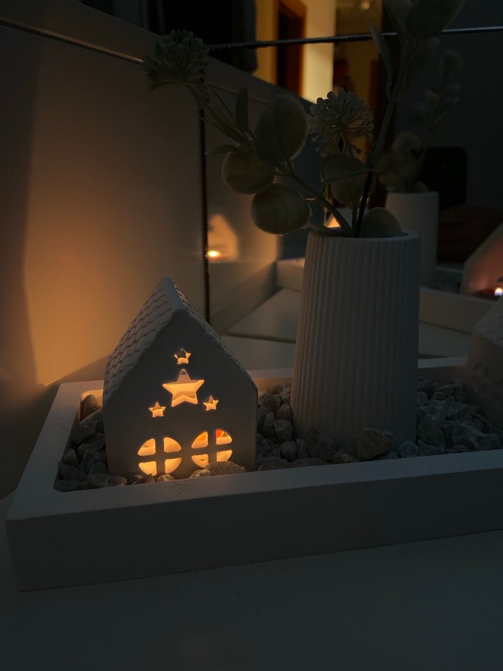 Beyaz Dekoratif Mumluk Seti - Görsel 5