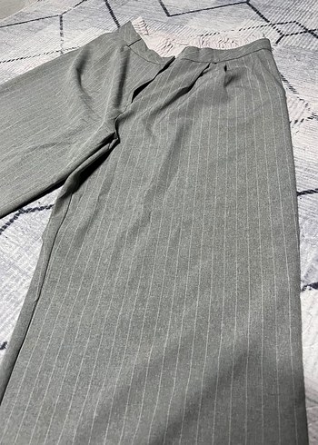 xl Beden Gri kumaş pantolon beli lastikli